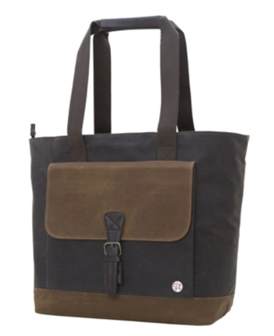 Token Waxed Montague Tote Bag In Brown
