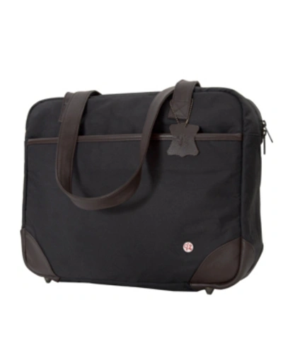 Token Hudson Waxed Shoulder Bag In Black