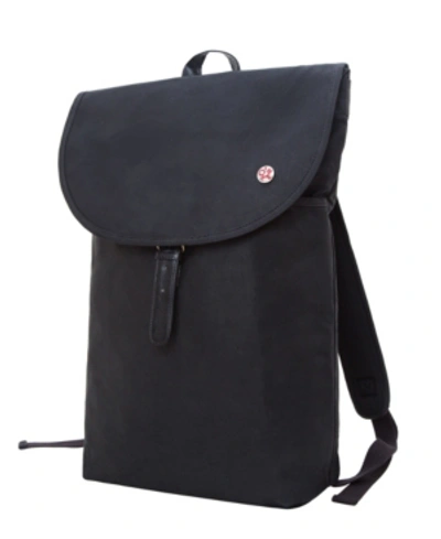 Token Waxed Bergen Large Backpack In Black