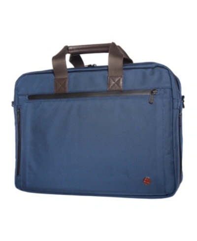 Token Lawrence Large Laptop Bag With Back Zipper In Navy