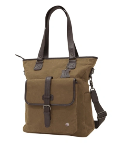 Token Amsterdam Waxed Tote Bag In Tan