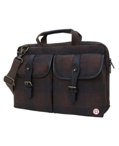 Token Waxed Knickerbocker 15" Laptop Bag In Black