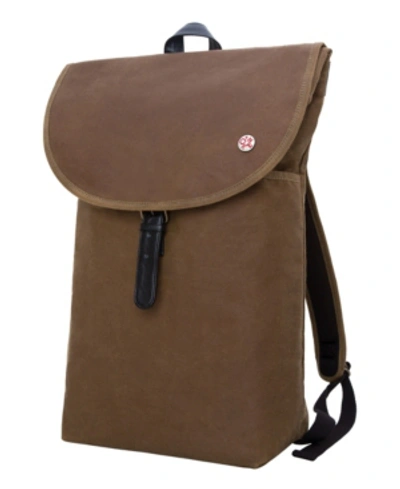 Token Waxed Bergen Large Backpack In Tan