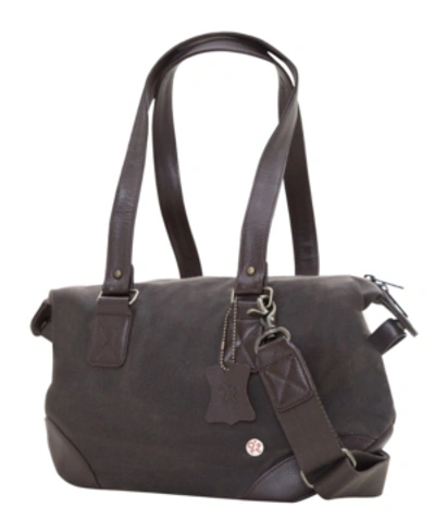 Token Lafayette Xxs Waxed Duffel Bag In Dark Brown