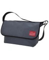 Manhattan Portage Large Vintage Messenger Bag In Gray