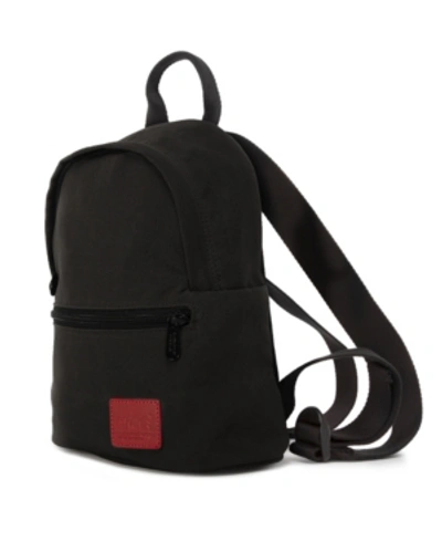 Manhattan Portage Waxed Nylon Randall's Backpack In Black