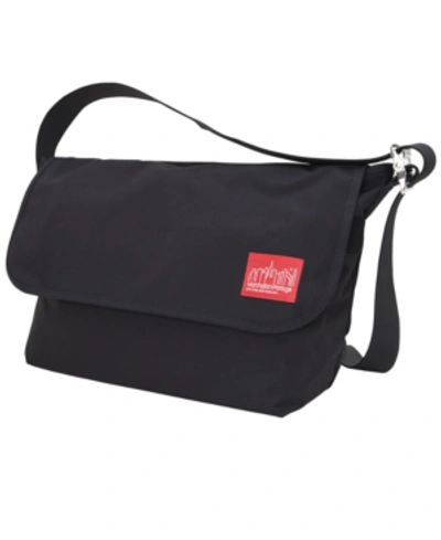 Manhattan Portage Large Vintage Messenger Bag In Black