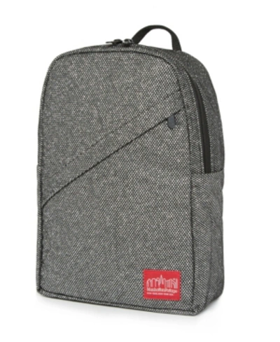 Manhattan Portage Midnight Ellis Backpack With Zipper Pocket In Pewter