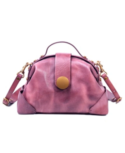Old Trend Gypsy Soul Leather Crossbody Bag In Lilac
