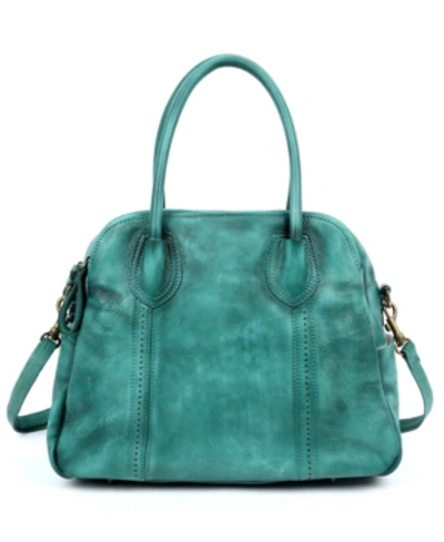Old Trend Women's Genuine Leather Vintage-like Hobo Bag In Aqua
