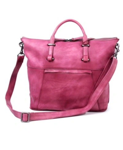 Old Trend Sunny Grove Leather Crossbody Bag In Orchid