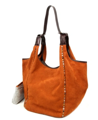 Old Trend Women's Genuine Leather Rose Valley Hobo Bag In Brown
