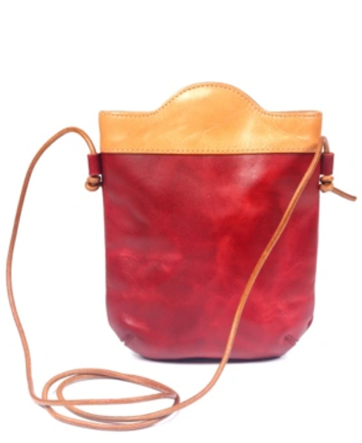 Old Trend Women's Genuine Leather Out West Crossbody Bag In Red