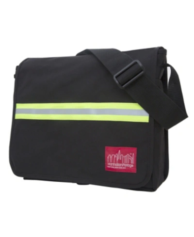 Manhattan Portage Medium Reflective Dj Bag In Black