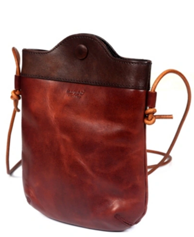 Old Trend Women's Genuine Leather Out West Crossbody Bag In Brown