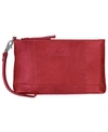 Mancini Casablanca Collection Rfid Secure Ladies Wristlet In Red