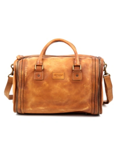 Old Trend Women's Genuine Leather Cambria Satchel Bag In Chestnut