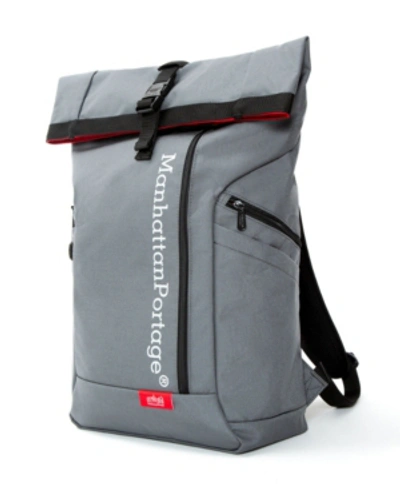 Manhattan Portage Reflective Pace Backpack In Gray