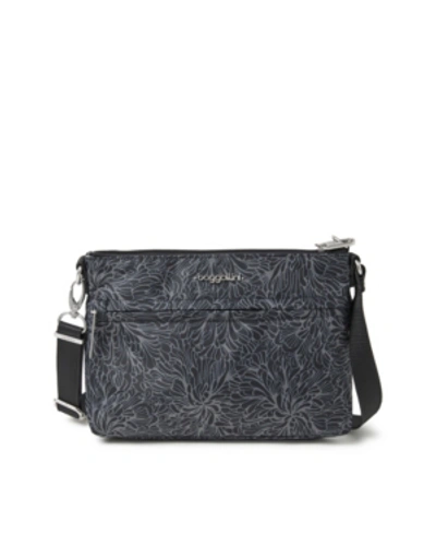 Baggallini Anti-theft Memento Crossbody Bag In Grey