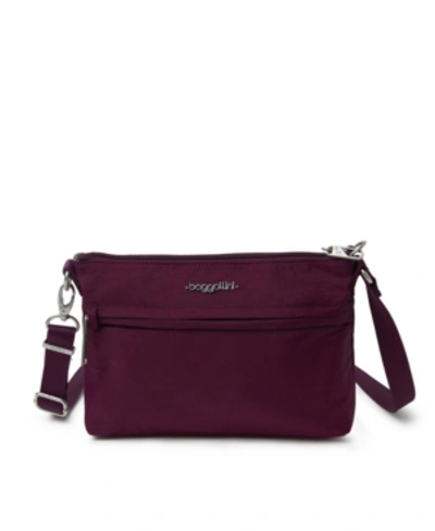 Baggallini Anti-theft Memento Crossbody Bag In Eggplant