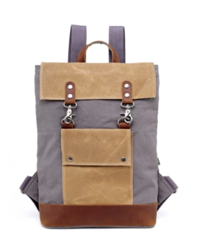 Tsd Brand Hillside Canvas Backpack In Gray