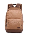 TSD BRAND URBAN LIGHT COATED CANVAS BACKPACK