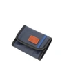 Tsd Brand Urban Light Coated Canvas Wallet In Navy