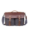 TSD BRAND HUDSON CANVAS MESSENGER BAG