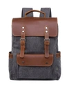 Tsd Brand Valley Hill Canvas Backpack In Gray