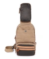 Tsd Brand Tapa Canvas Sling Bag In Brown