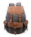 Tsd Brand Turtle Ridge Canvas Backpack In Gray