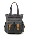 TSD BRAND ATONA UTILITY CANVAS TOTE BAG