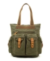 TSD BRAND ATONA UTILITY CANVAS TOTE BAG