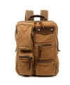 Tsd Brand Ridge Valley Canvas Backpack In Camel