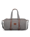 Tsd Brand Forest Canvas Weekender Bag In Gray