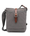 Tsd Brand Forest Canvas Crossbody Bag In Gray