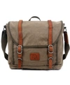 TSD BRAND FOREST CANVAS MESSENGER BAG