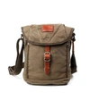 TSD BRAND FOREST CANVAS FLAP CROSSBODY BAG