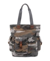 TSD BRAND CAMO CANVAS TOTE BAG