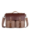Tsd Brand Hudson Canvas Messenger Bag In Brown