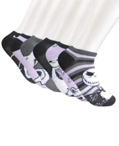 Planet Sox Women's 6-pk. Nightmare Before Christmas Jack Attack No-show Socks In Charcoal Heather