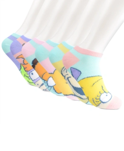 Planet Sox Women's 6-pk. Nick Rewind Rugrats Ready For My Close Up No-show Socks In Ocean Blue