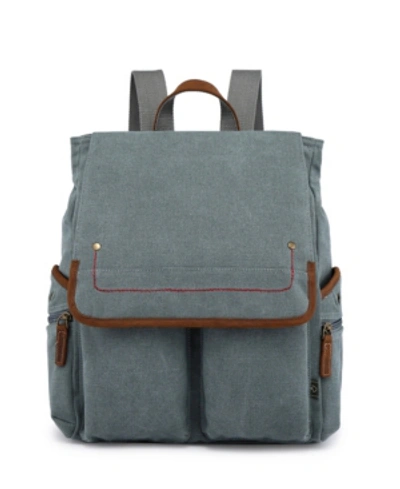 Tsd Brand Atona Canvas Backpack In Teal