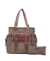 TSD BRAND WOMEN'S TURTLE RIDGE CANVAS TOTE BAG