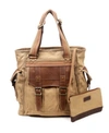 Tsd Brand Women's Turtle Ridge Canvas Tote Bag In Camel