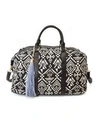 IMOSHION HANDBAGS PRINTED WEEKENDER WITH REMOVABLE/ADJUSTABLE LONG STRAP
