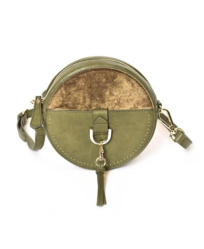 Imoshion Handbags Round Crossbody Bag In Olive