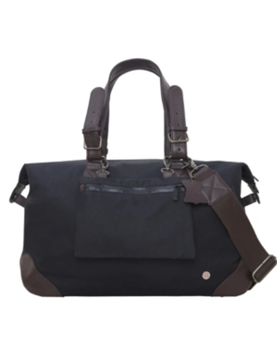 Manhattan Portage Lafayette Waxed Duffel Bag In Black