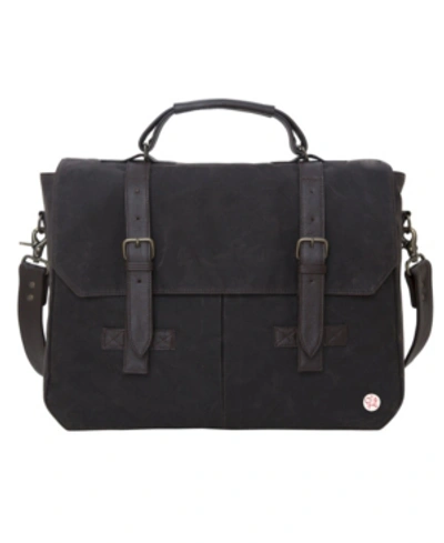 Manhattan Portage Waxed Cortelyou Bag In Dark Brown