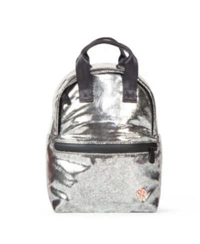Manhattan Portage Foil Euclid Backpack In Silver